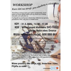 Kurz šití 31.5.2025