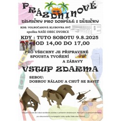 Tematické dílničky - Prázdninové 9.8.2025
