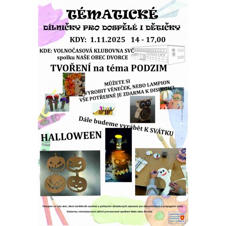 Tematické dílničky - Podzimní 1.11.2025